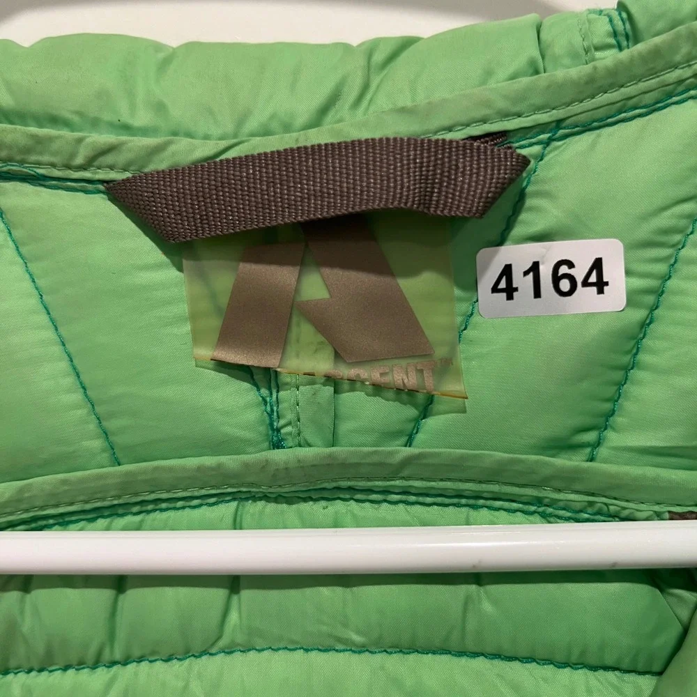 Eddie Bauer First Ascent EB800 Down Puffer Jacket Teal Green Hooded Womens